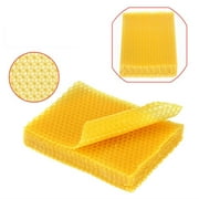 Natural Beeswax Sheets Candle Making Kit 10pcs Beeswax Honeycomb Sheets Wax Foundation Beekeeping Sheets Bee Nest Foundation DIY Candle Making Kit for Adults and Kids
